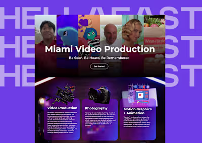 WordPress + Elementor Pro Website / Video Prod