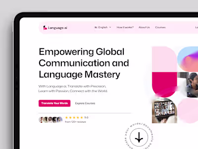 Language AI (Landing page project)