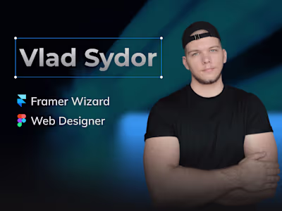 Vlad Sydor - My Framer Portfolio Website