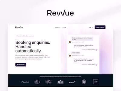 Figma → Framer development for Revvue