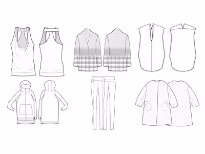 Technical Flat Sketches