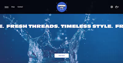 Web Design & Product Design - Fresher Fits