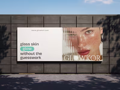 Glowkor Skincare Retail | Brand Strategy & Identity Design