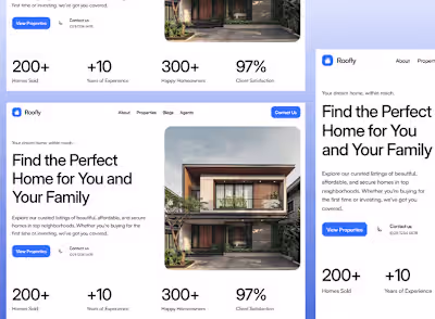 🏡 Roofly – Seamless Property Landing Page