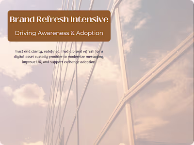Brand Refresh for Digital Custody Platform