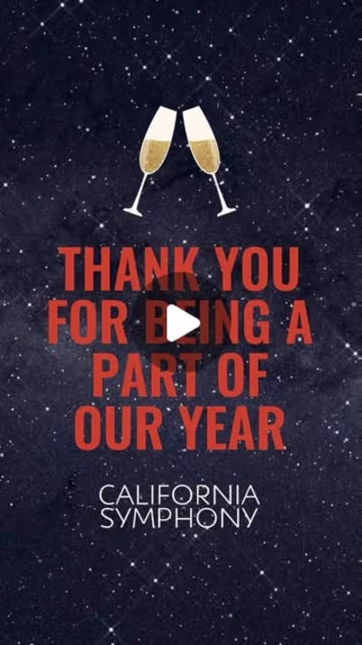 2023 New Years Eve Recap Video for California Symphony