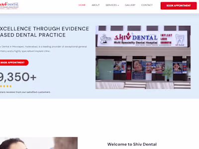 Website Redesign for Shiv Dental Clinic
