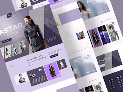 Astar - UI/UX homepage design, landing page UI/UX :: Behance