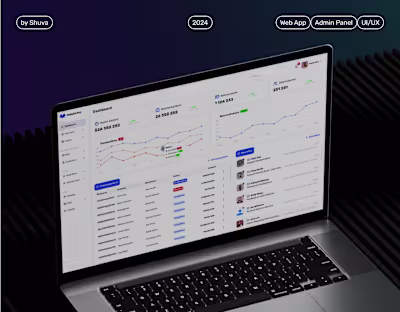 Nebula Pay | UI/UX Design | Admin Panel