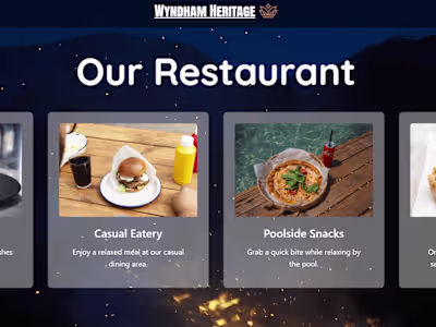 Wyndham Heritage: Hotel Booking Web App