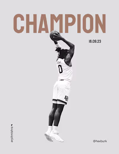 Champion Poster Design