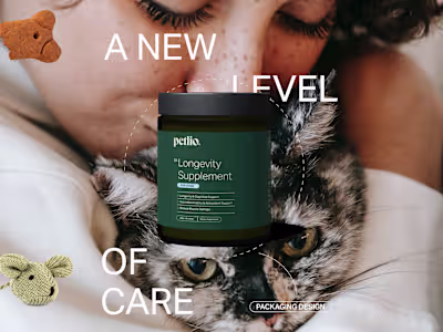 Cats, dogs, one packaging system. Six products, one clear id...