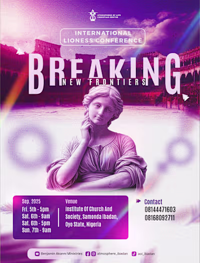 Lioness Conference Flyer Design