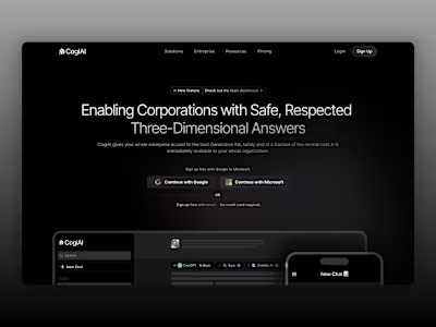 CogiAI — Framer SaaS Website