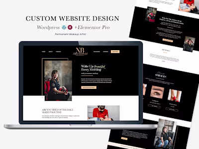 Custom Web Design NB Beauty (Wordpress+Elementor)