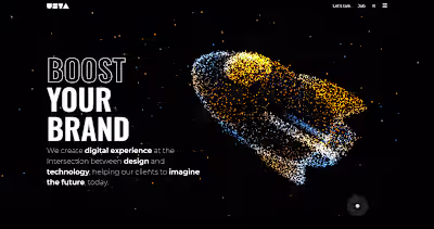 Agency Webflow Website and Spline Animation Development