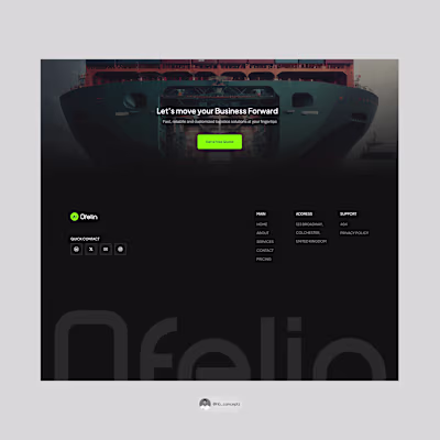 Your footer design is not