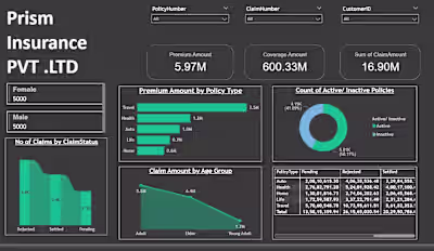 Insurance Analytics Dashboard | Power