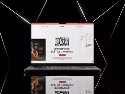 Wize Finance : Landing Page Design and Framer Development