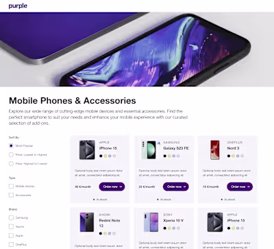 E-Shop Frontend Development