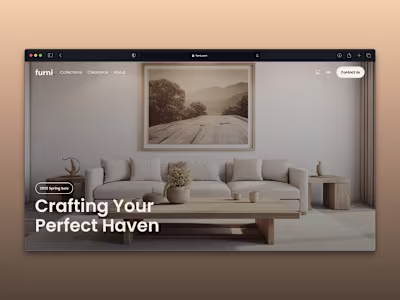 Furni Website Design