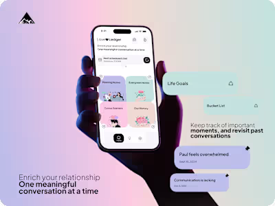 Love Ledger — Shared Notes for Couples (UX · Emotional Safety)