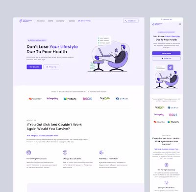 Life Insurance Partners - Webflow Development