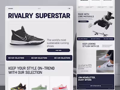 Ecommerce Website Design Concept