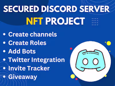 You will get Secured NFT Discord Setup and Manager