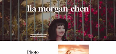 Lia Morgan-Chen - Photographer