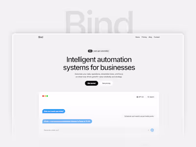 Bind - Framer Template