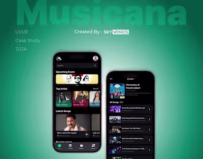 Musicana App Redesign