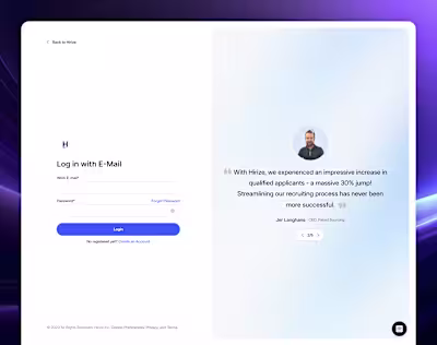 Hirize Dashboard