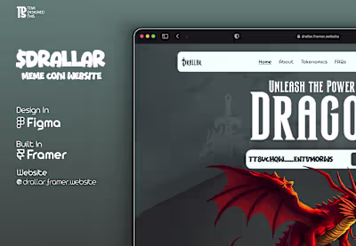 $DRALLA Meme Coin Website Built on Framer