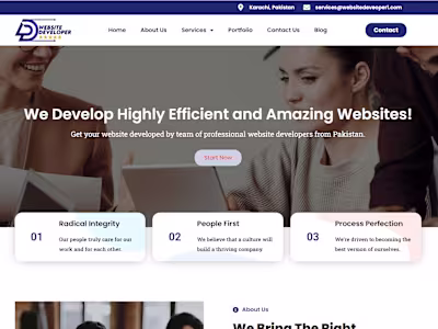 Developer Website 