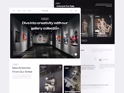 Artversnght - Art Gallery Landing Page
