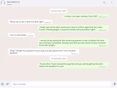 We delivered work for Alvin even before its deadline! 