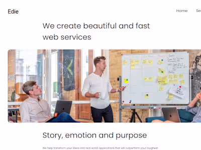 Interactive Business Homepage
