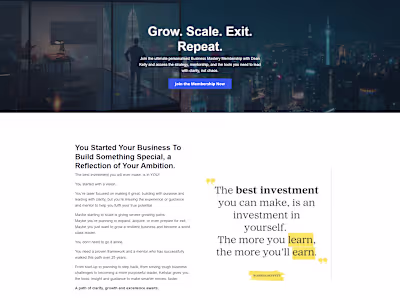 Built out four masterclasses, provided