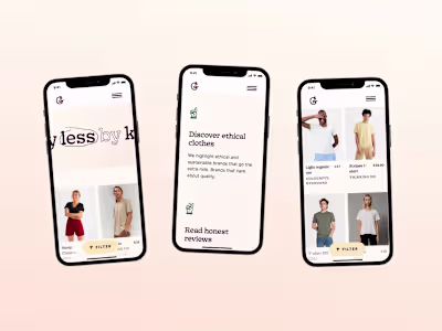 Good Garms · Website design and build