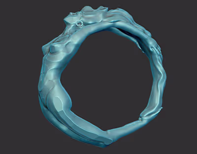 Feminine Ring 3d design