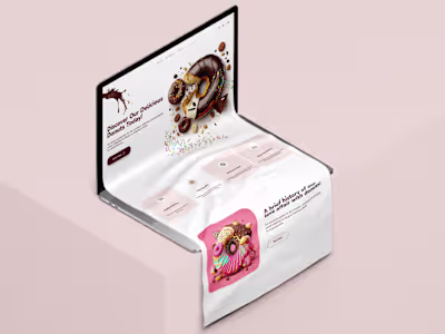 Donut Website Landing Page 