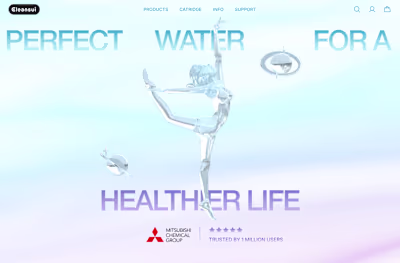 Cleansui - Creative Web Redesign