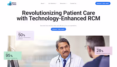 Medi Care - UI/UX Design for a Health Startup (Client Work)