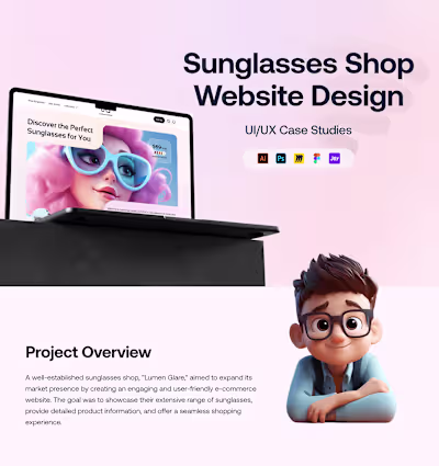 Sunglasses Shop website UXUI Design :: Behance