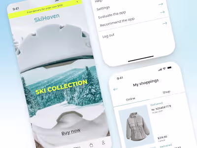 Mobile App UI Design - my account