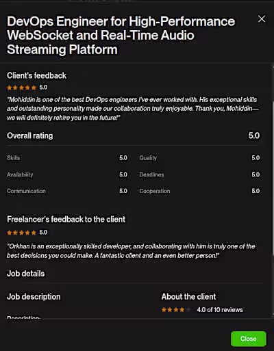 High-Performance DevOps Setup for Real-Time Audio Streaming