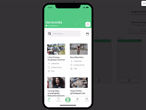 A sustainability focused gamified Mobile App