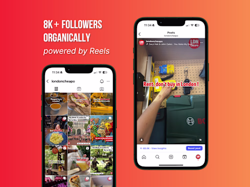 Instagram Growth for London Cheapo