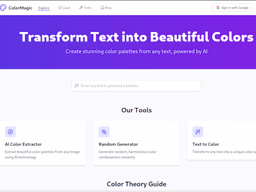ColorMagic - AI-Powered Color Palette Generator